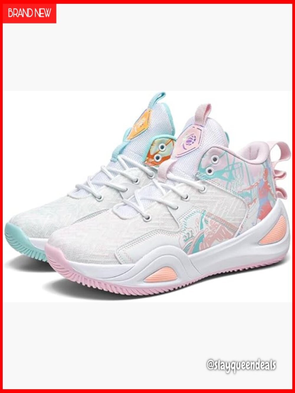 High-Top Athletic Shoes Non-Slip Rubber Sole Breathable Mesh Upper